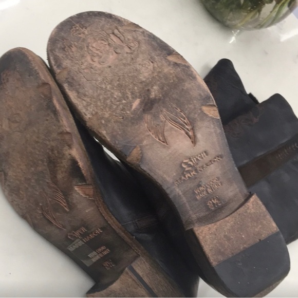 Siren by Mark Nason genuine Leather with Fur stripe down the side Boots - Picture 8 of 11